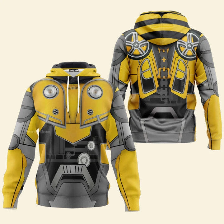 Transformers Bumblebee, For Men And Women, Costume Cosplay Hoodie Sweatshirt Swe