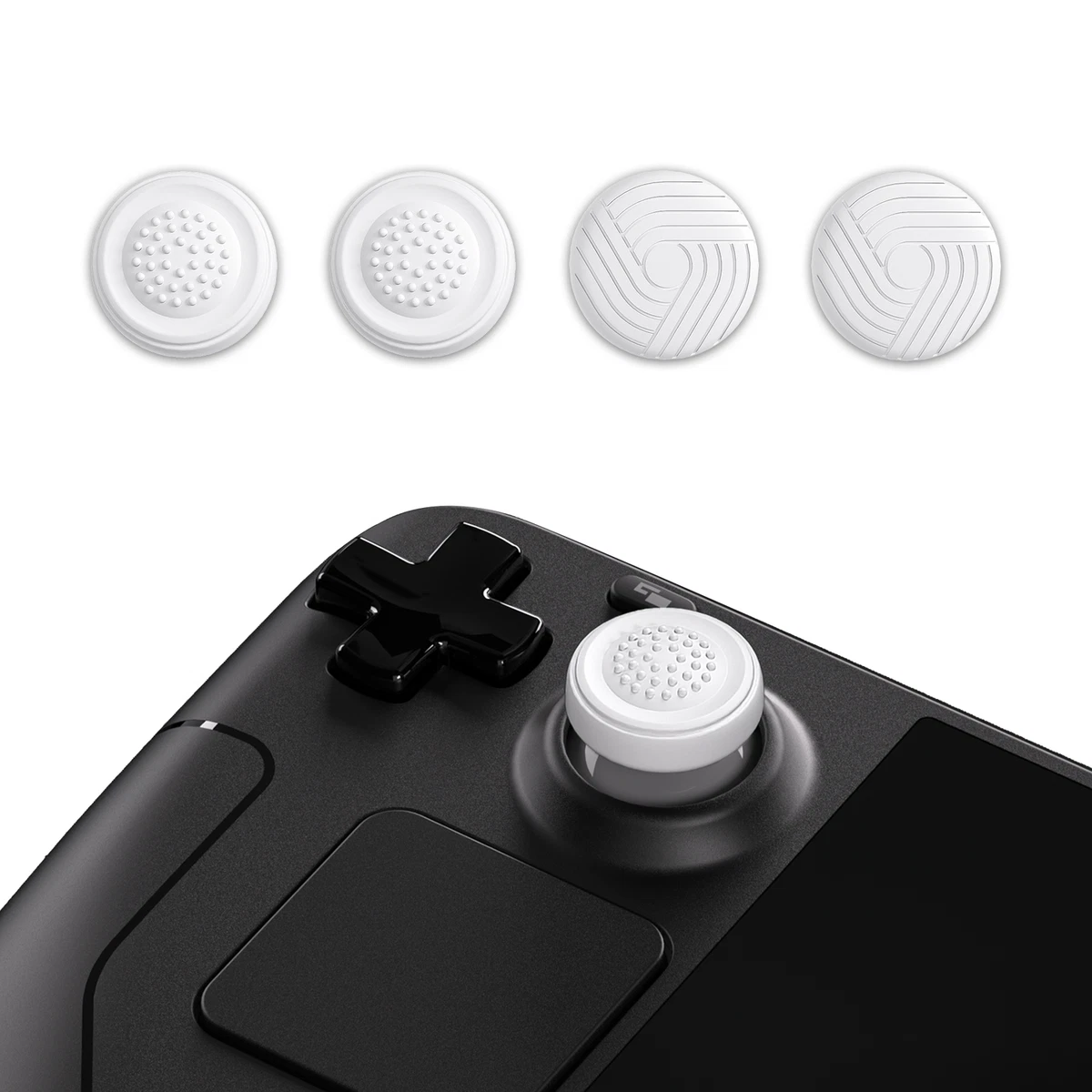 PlayVital Samurai Edition White Anti-Slip Controller Grip Silicone