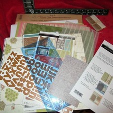 SEI 12x12 The Preservation Series Orange Album Paper Sticker Rib Template DieCut