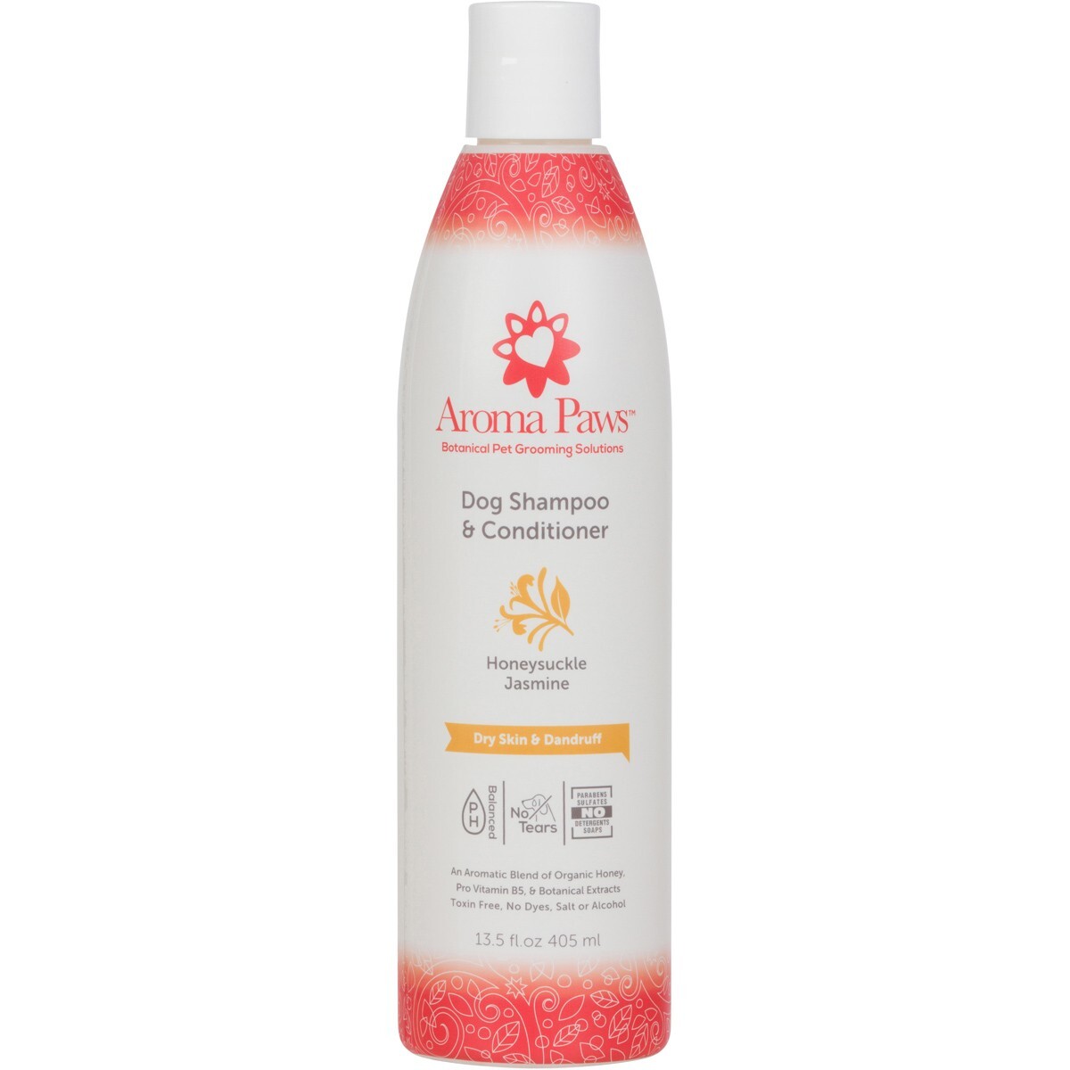 Aroma Paws Honeysuckle Jasmine Gallon Dog Shampoo - PH Balanced, Tearless & Biodegradable Formula