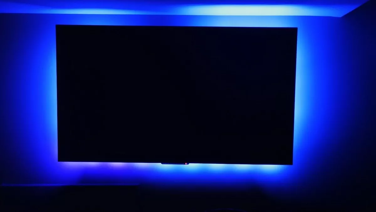 8ft TV background Blue LED light strip for 32