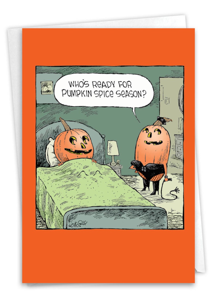 1 Funny Halloween Card with Envelope - Spicy Pumpkins C3393HWG | eBay