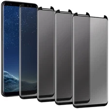 4Pack For Samsung Galaxy S8+/S8 Plus/S8 Privacy Tempered Glass Screen Protector