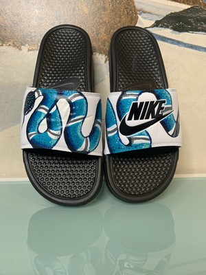 custom nike benassi slides