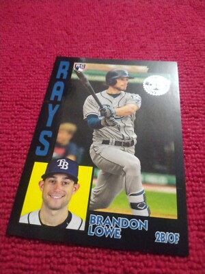 2019 Topps Brandon Lowe 1984 Topps Black Border RC Rookie Card 84R-BL  #109/299