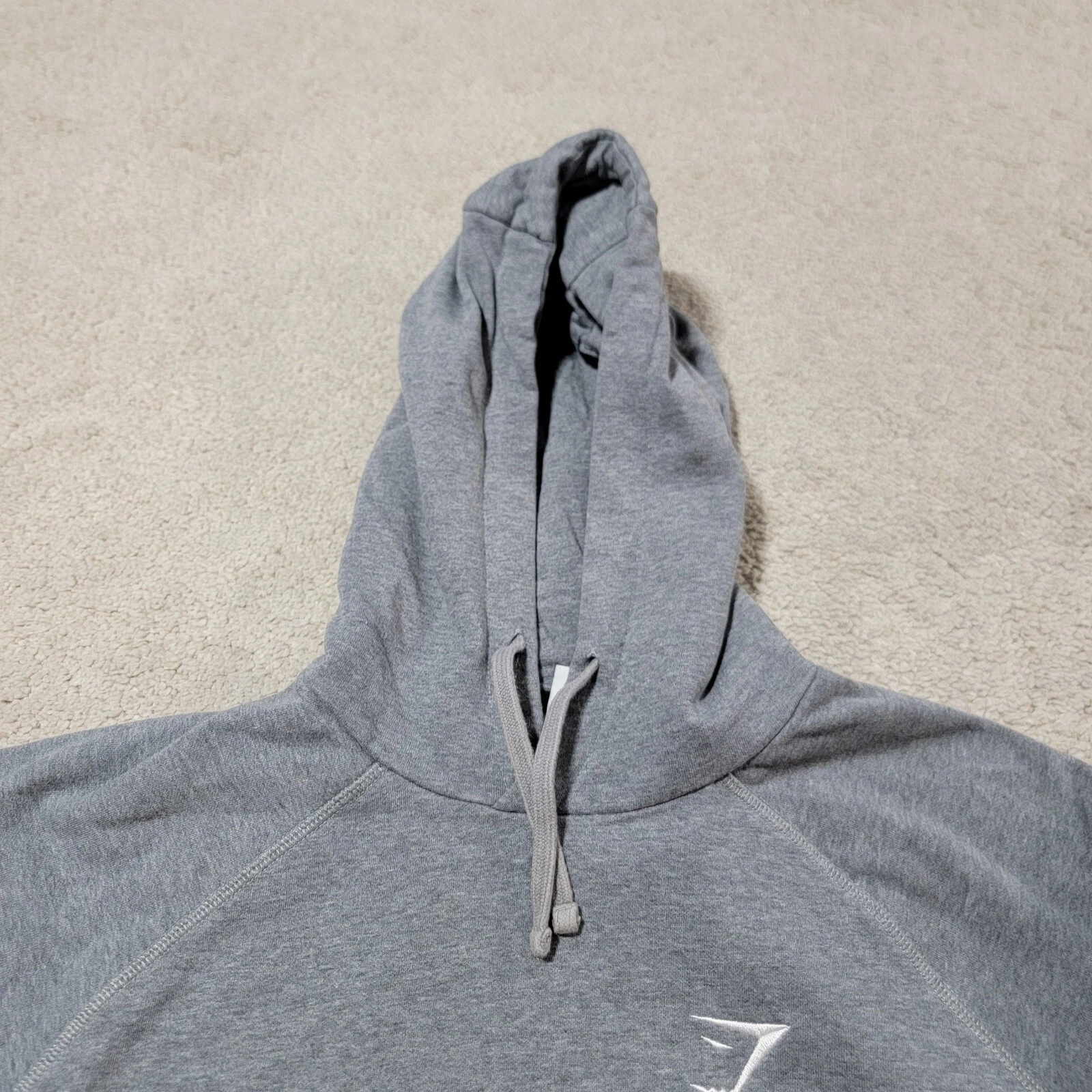 gymshark crest pullover cotton blend hoodie