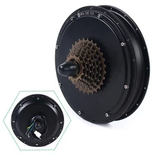 US 1500W 48V Hub Motor Rear Wheel for Electric Bicycle E-bike Kit 7 Speed