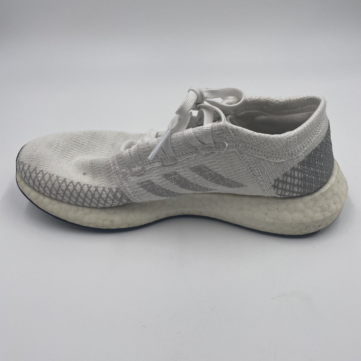 Adidas Pure Boost Go Running Shoe, Neon-dyed/Grey/Raw White  display picture 3