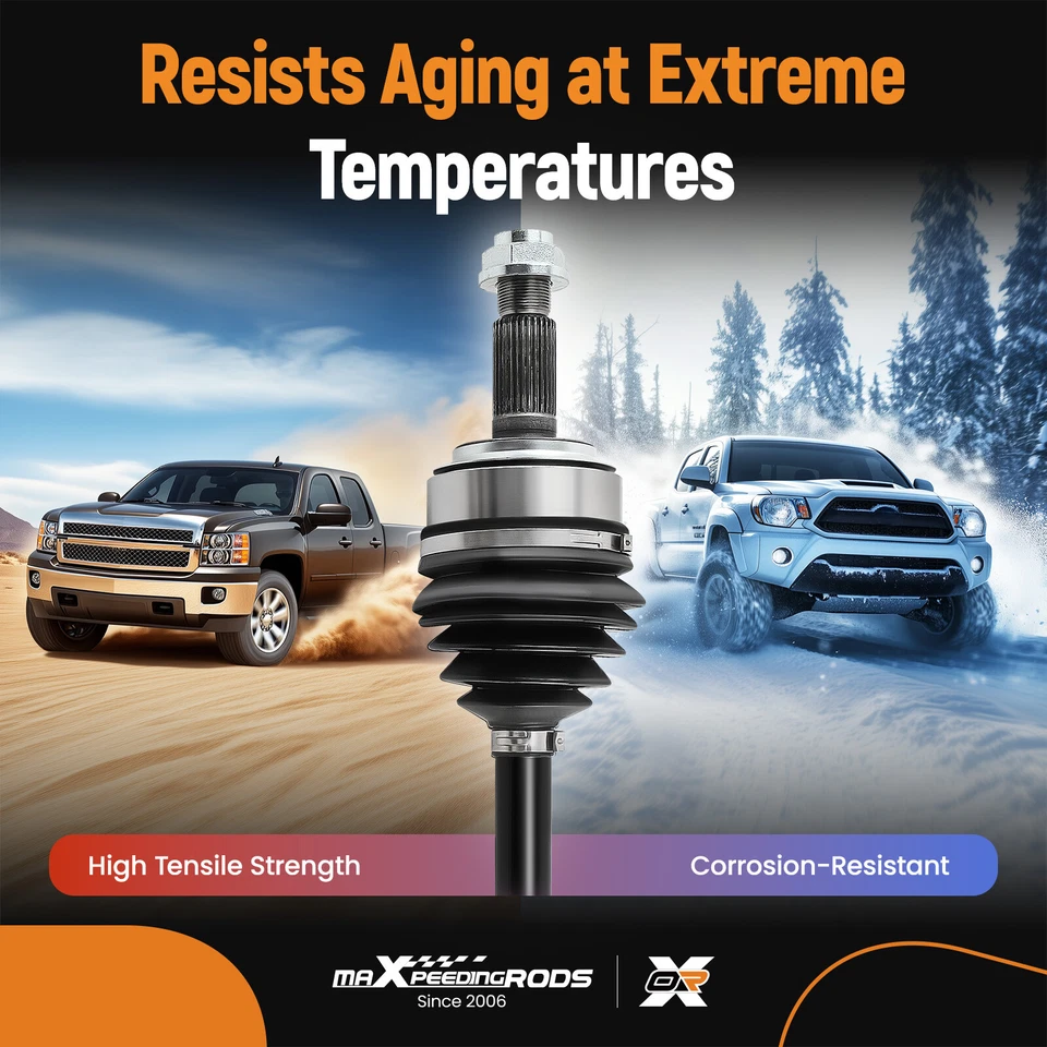 Conjunto de eje CV delantero 4x4 para Chevy GMC K1500 Suburban Blazer Yukon Tahoe Foto 4 de 4