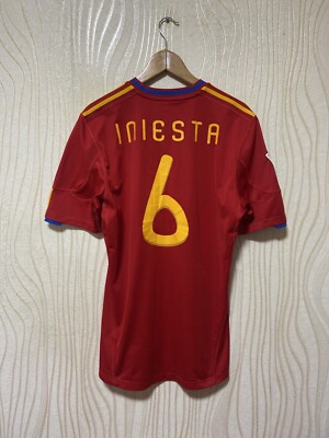 超激レア！！ A. Iniesta Bodega スポーツウェア 赤/黄色 Rare FC Barcelona 2011-2012 Home Football Jersey #8 Iniesta