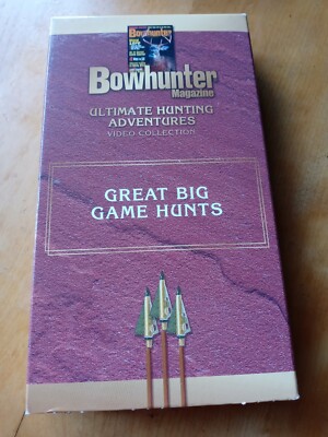Bowhunter Magazine VHS Ultimate Hunting Adventures Great Big Game Hunts