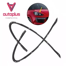 Left & Right Headlight Rubber Seal Trim Strip for Porsche Cayenne 2011-2014