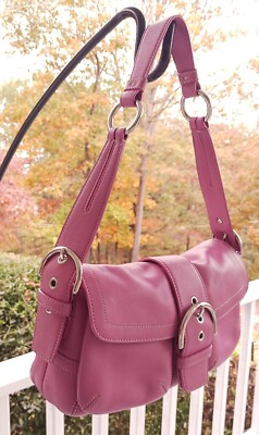 Coach 3653 SMALL Vintage Soho Barbie Pink Leather Shoulder Bag | eBay