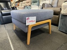 Cintique Scarlett Footstool in Tone Blue - Last of the Cintique Furniture made