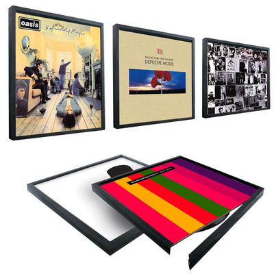 Rahmen für Schallplatten 12'' Vinyl Bilderrahmen Klick-Rahmen LP-Cover Wand NEU