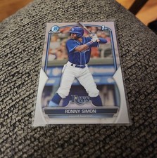 2023 Bowman Chrome Baseball Ronny Simon 1st BCP-112 Tampa Bay Rays