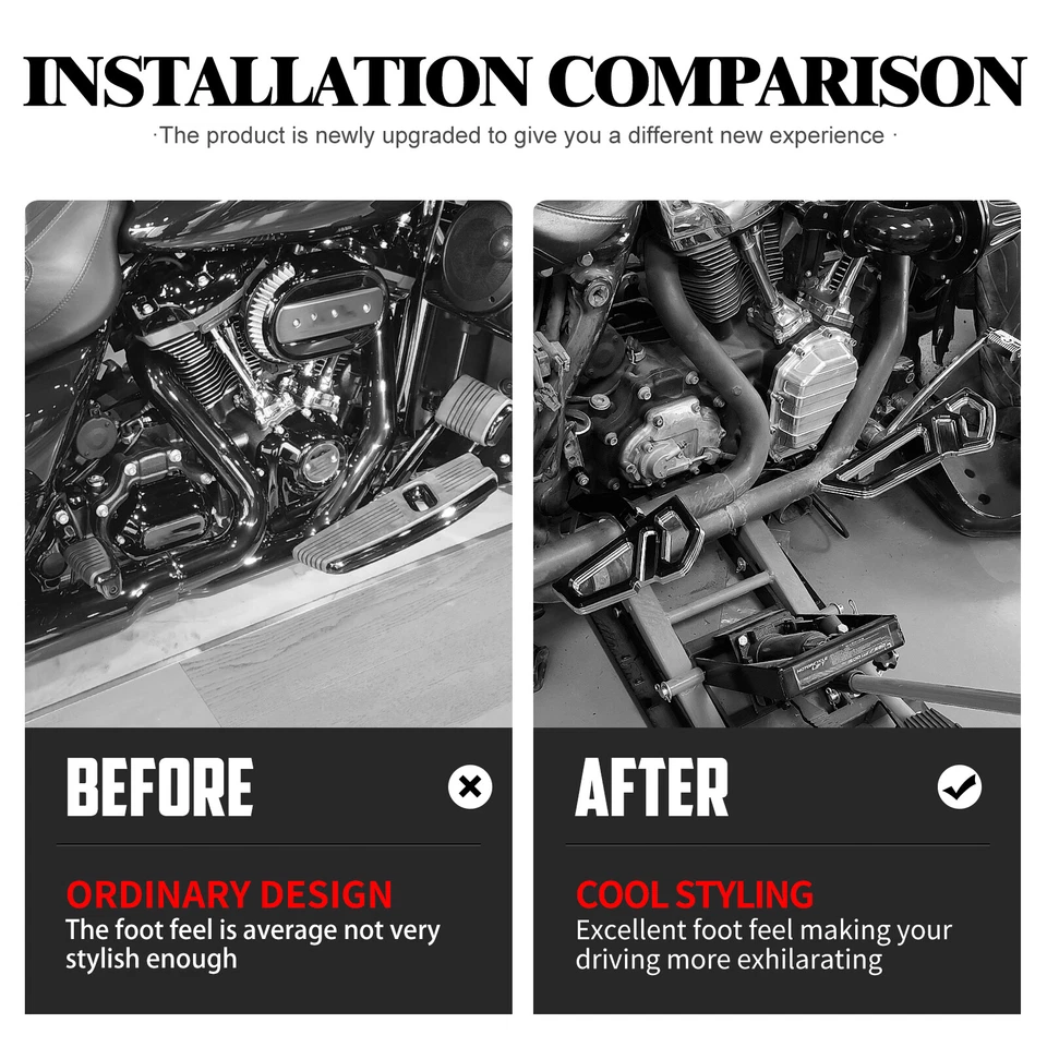 estriberas Empire para conductor y pasajero para Harley Street Electra Glide Foto 3 de 4