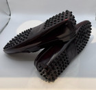 Tod's Burgundy Patent Leather Laser Cut Loafers size 35.5 — photo 2