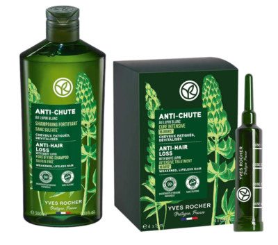 Yves Rocher Botanical Anti-Hair Loss Intensive Hair Roots Treatment Shampoo Set