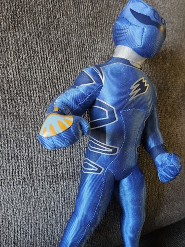 15" Blue Power Ranger Stuffed Animal Plush Action Figure - NO TAG Disney Store - Picture 3 of 6