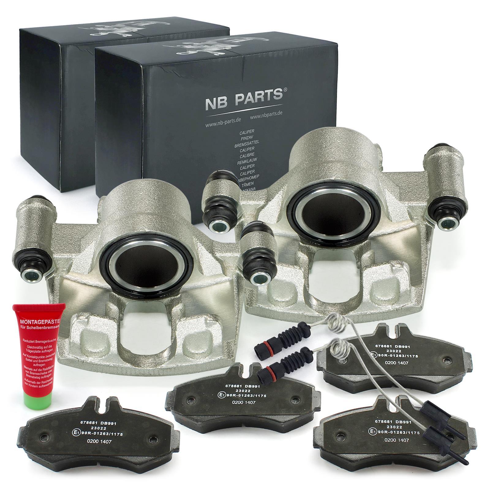 Brake Calipers + Brake Pads + Sensors Front for Mercedes-Benz Vito W638 V-Class