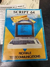 vintage, script 64 A word processor for Commodore 64 book + more