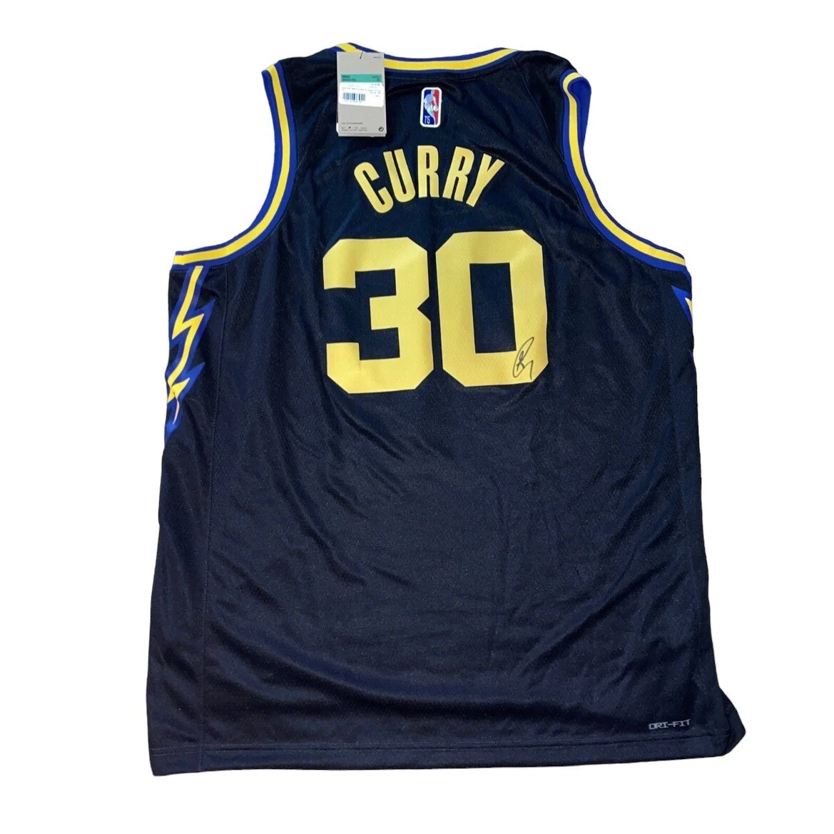 Stephen Curry Autographed Golden State Warriors The City Nike Swingman  Jersey - BAS