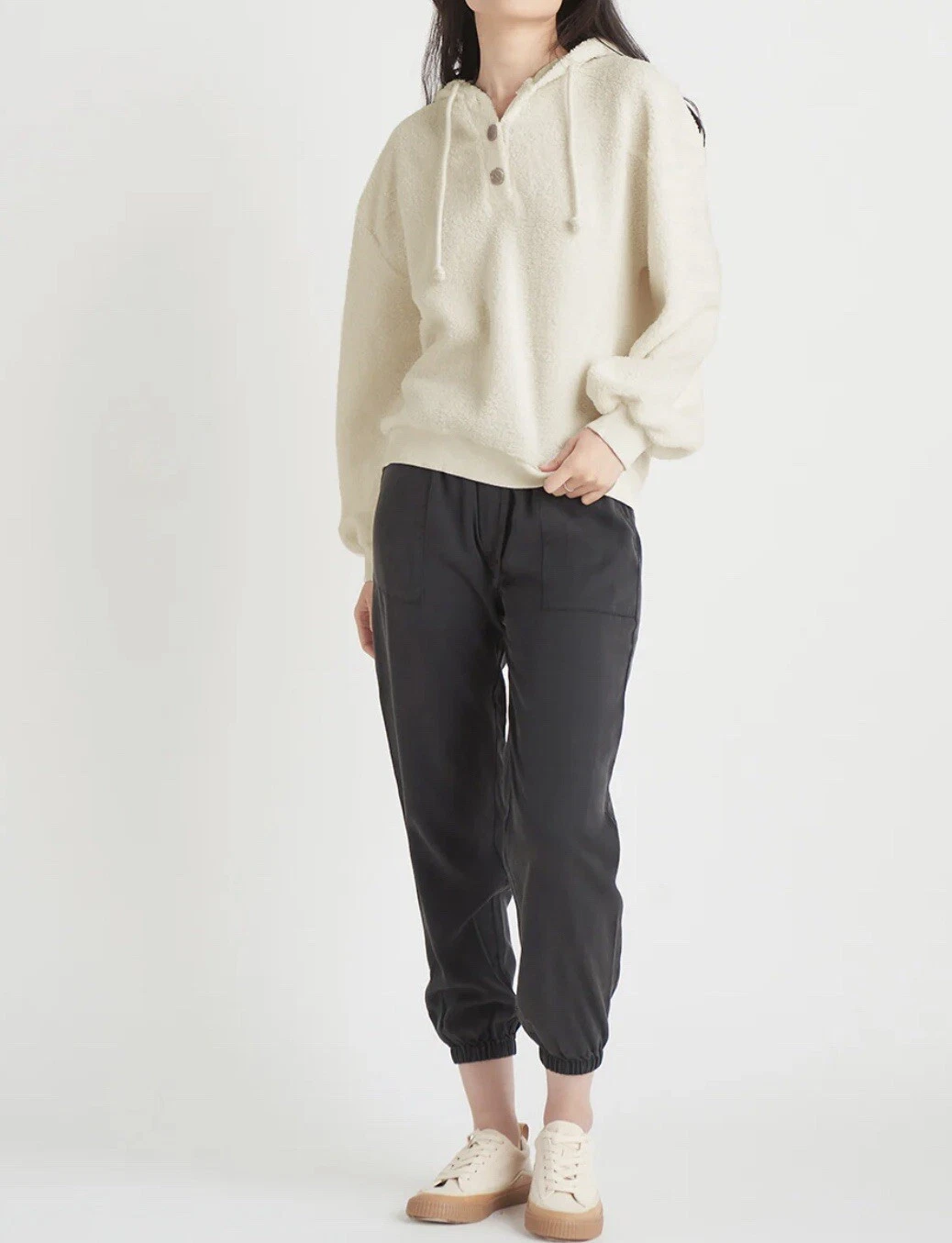 Dex $70 Teddy Bear Sherpa Hoody Sweater Sweatshirt Cozy Warm Fall Cream
Opens in a new window or tab