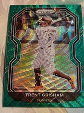 2021 Panini Prizm Baseball Card - Trent Grisham - Padres-159-Green Wave Parallel
