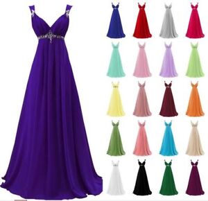Long New Formal Evening Ball Gown Party Prom Bridesmaid Dress Stock Size 6-26
