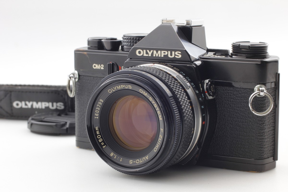 フィルムカメラ Olympus OM-2 Black + F.ZUIKO 50mm F/1.8 Video [Near MINT] Olympus OM-2 Black SLR Film Camera Zuiko