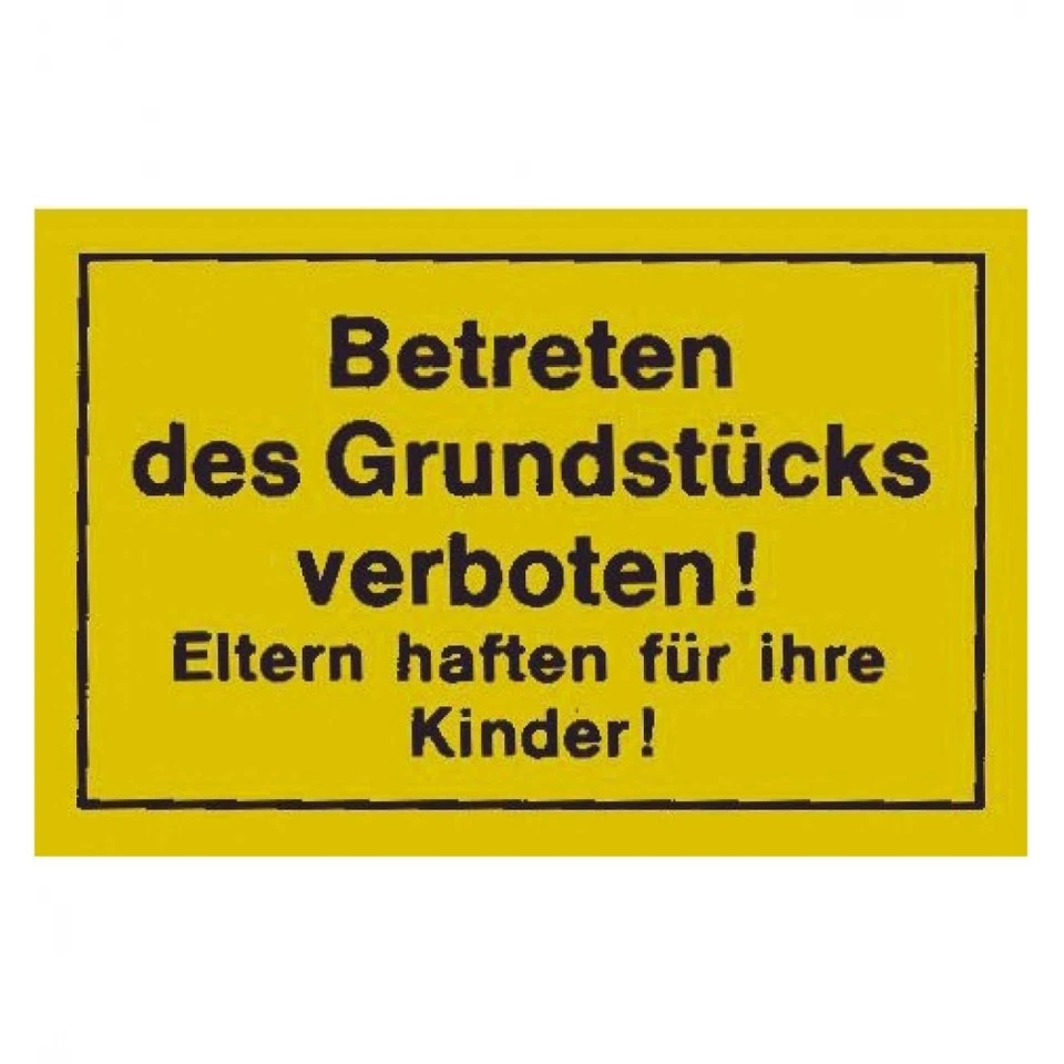 MARKENLOS Verbotsschilder Betreten des Grundstücks
