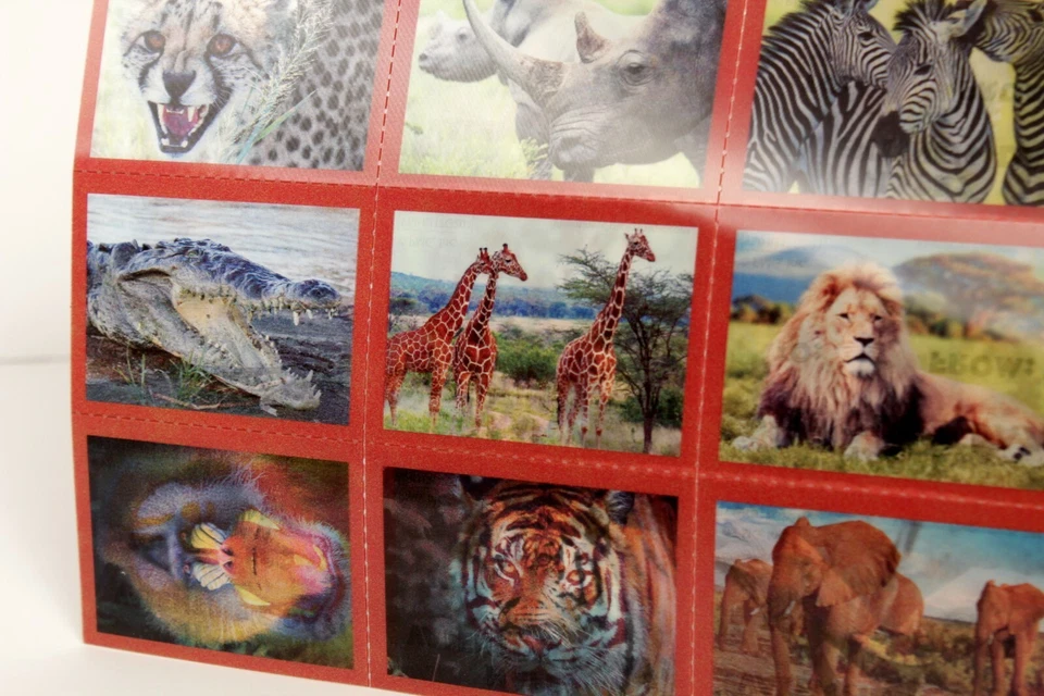 Wild Animal Lenticular Valentine's Day Classroom Cards 27 Count Box - Image 2 of 3