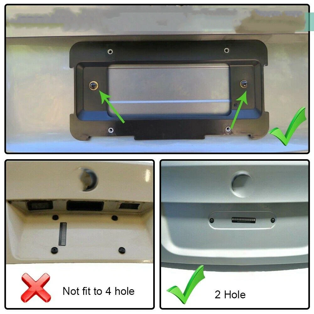 Rear License Plate Mount Frame Holder Bumper Bracket for BMW + 6 SCREWS