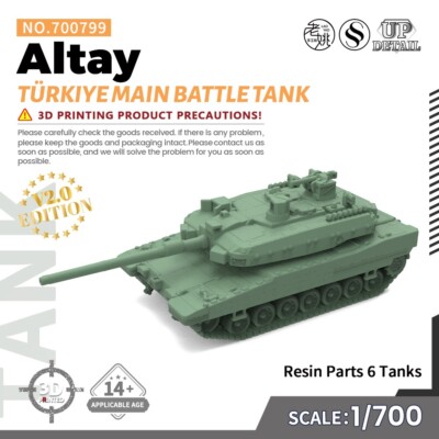 1/700  Model Kit T??rkiye Altay Main Battle Tank