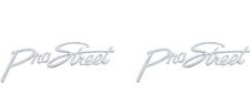 Ford Chevy Pickup Truck Custom Pro Street Script Emblems Pair Rat Rod Dodge