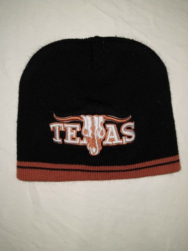 Texas Longhorns Black Beanie Plus Grey Cotton Beanie - Picture 2 of 12