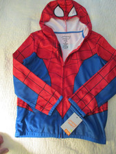 NWT Jumping Beans Spiderman Hooded Jacket Zip Front Long Sleeves Boys Size 8