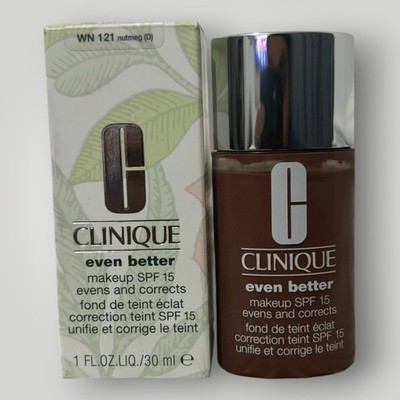 Clinique Even Better Make-up LSF 15 gleicht aus und korrigiert 30ml WN121 NUTMEG (D) NEU