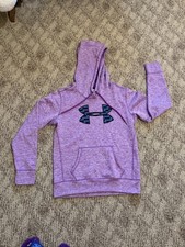 Under Armour Women  s Small Purple Cold Gear Hoodie Sweatshirt With Logo