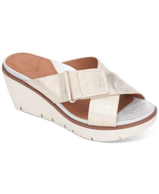 Gentle Souls by Kenneth Cole Women's Lavern Wedge Slide Sandals SZ 11M