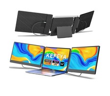 KEFEYA Laptop Screen Extender, 14" FHD 1080P IPS Triple Portable Monitor for ...