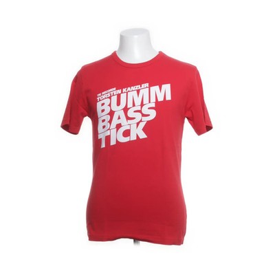 Hanes, T-shirt, Größe: L, Rot, Baumwolle, Print, Herren #GA5