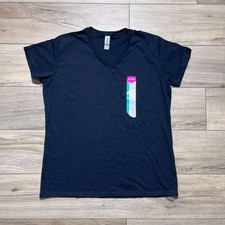 Gildan Women's Heavy Cotton Short Sleeve V-Neck T-Shirt Size XL Black