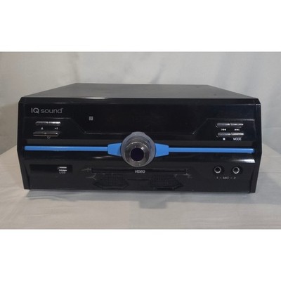 IQ Sound IQ-9000BT Bluetooth DVD Karaoke System FM Radio USB Dual Mic Black