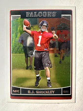 2006 Topps Chrome #207 D.J. Shockley Atlanta Falcons Rookie Football Card RC. rookie card picture