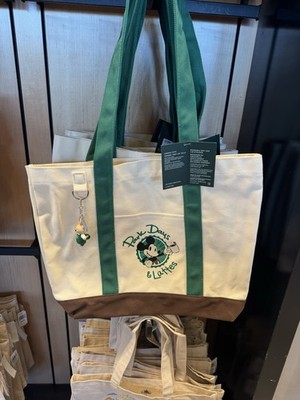 Disney Parks 2026 Starbucks Park Days and Lattes Tote Bag With Bear Keychain 