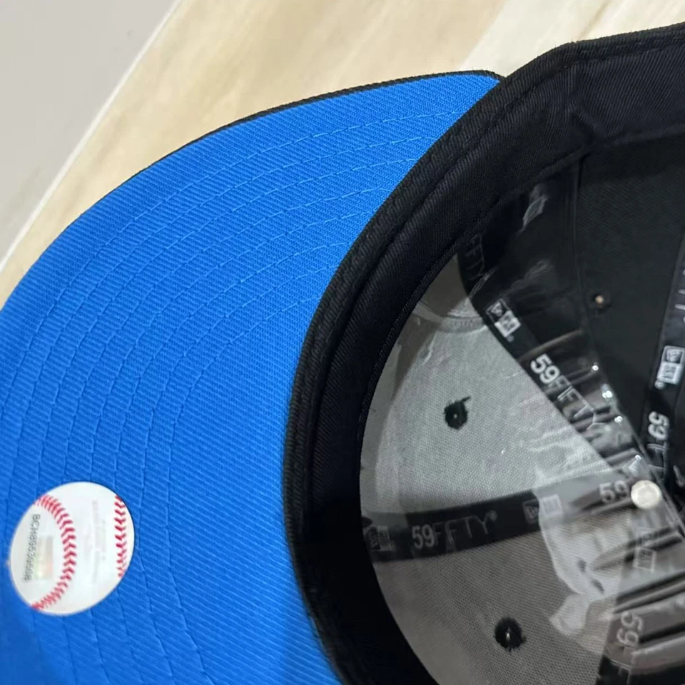 New York Yankees 1999 World Series 59FIFTY Hat New Era Black Cap 90s Fitted - Image 4 of 4