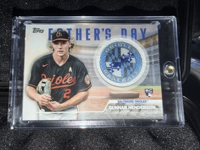 Topps 2023 Series 2 Father's Day Team Patch Gunnar Henderson RC FD-GH Orioles