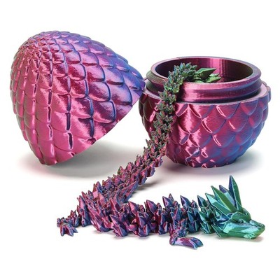 3D Printed Dragon with Surprise Egg,Surprise Dinosaur Eggs Fidget Toys for Ki...